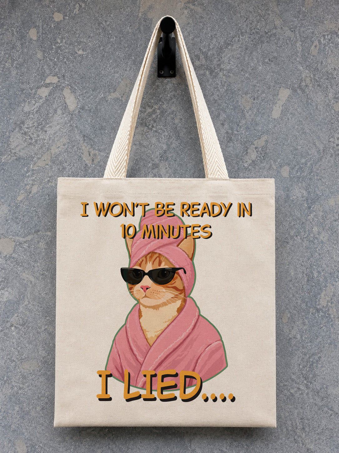 I Lied Cat Canvas Tote Bag