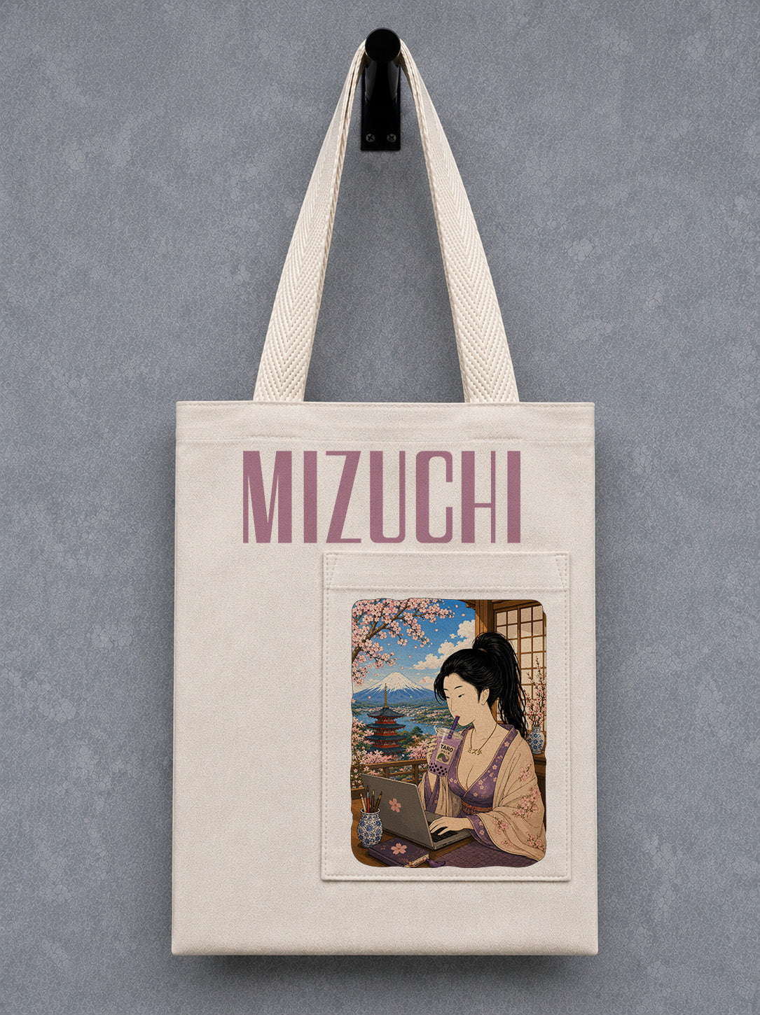 Mizuchi Matcha Workspace Pocket Tote