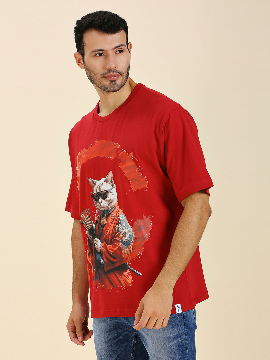 Neko Oyabun (Boss Cat) Luxury Oversized T-Shirt