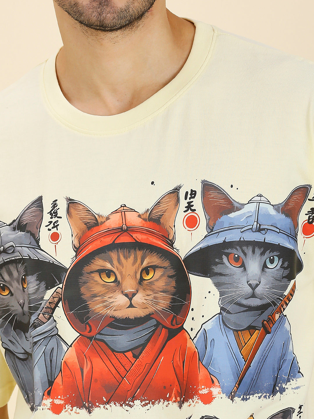 Samurai Neko Gundan (Samurai Cat Brigade) Luxury Oversized T-Shirt