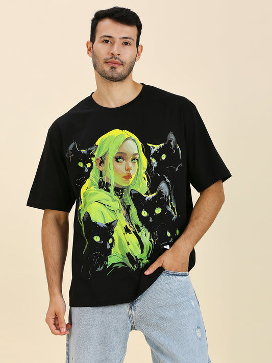 Neon Nightshade Luxury Oversized T-Shirt