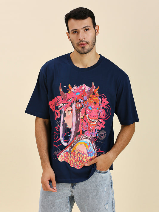 Aka Oni Hime (Crimson Demon Princess) Luxury Oversized T-Shirt