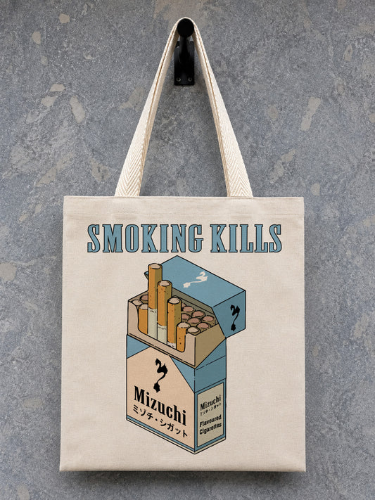 Smoking Kills Canvas Tote Bag