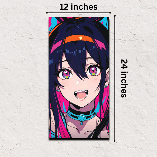 🎁 Cyberwave Idol Japanese Poster – 12x24 Inch (1x2 ft) Anime Art Print (100% off)