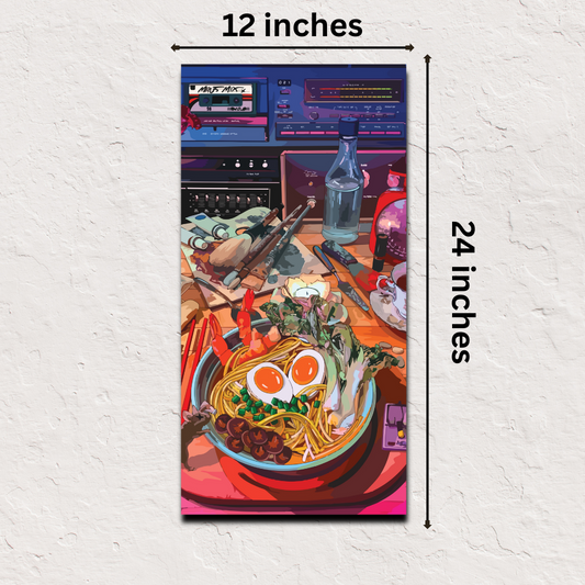 🎁 Retro Sushi Table Japanese Poster – 12x24 Inch (1x2 ft) Art Print (100% off)