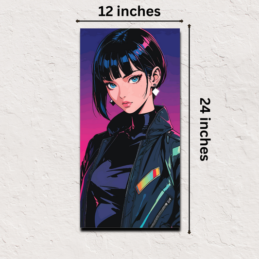 🎁 Shadow Synth Japanese Poster – 12x24 Inch (1x2 ft) Retro Pop Wall Art Print (100% off)