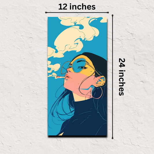 🎁 Smoke Daydream Japanese Poster – 12x24 Inch (1x2 ft) Urban Art Print (100% off)